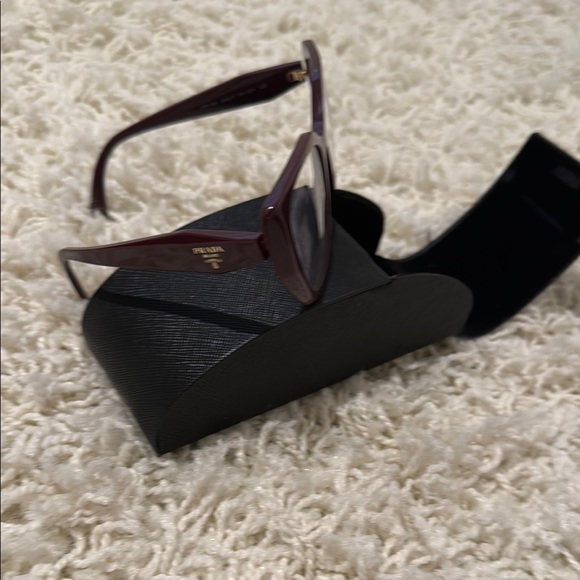 Prada Burgundy  Eyeglasses - Picture 1 of 5